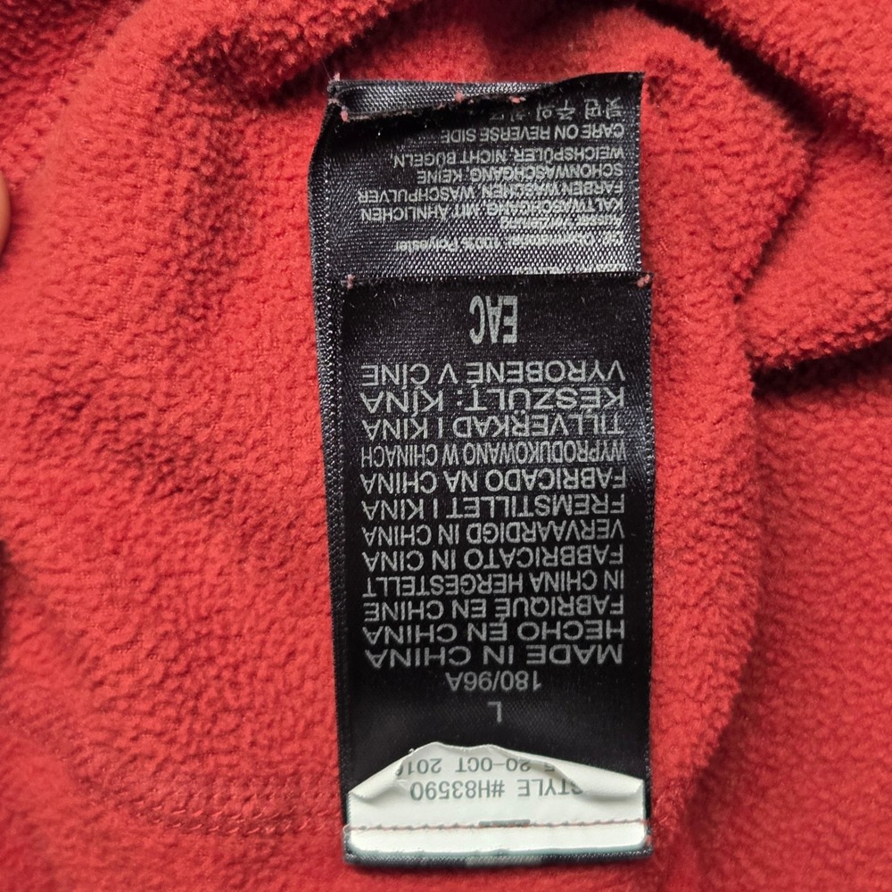 Marmot Mens Red Quarter Zip Microfleece Pullover Sweater Large H83590 - Picture 11 of 12